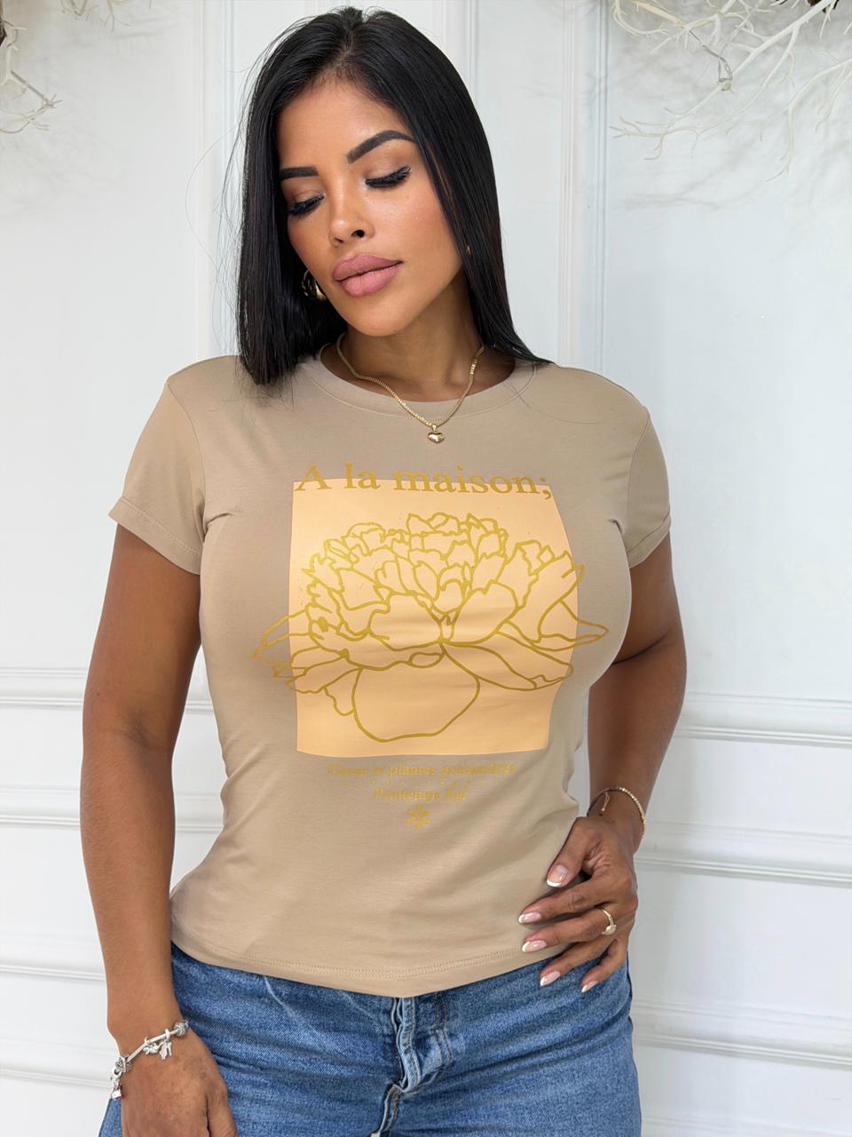 CAMISETA FLOR