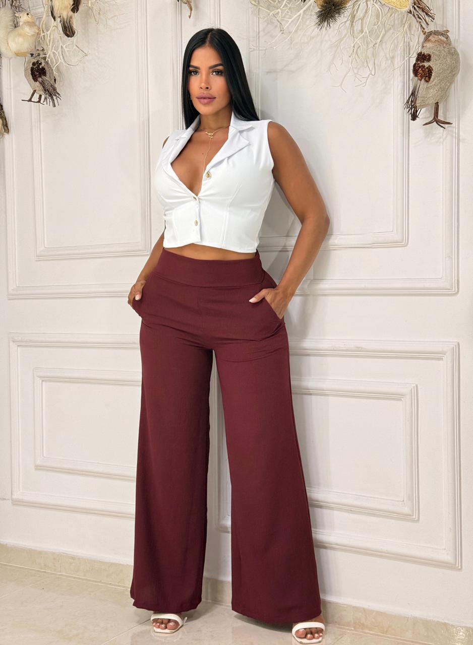 PANTALON CREPE MARTILLADO