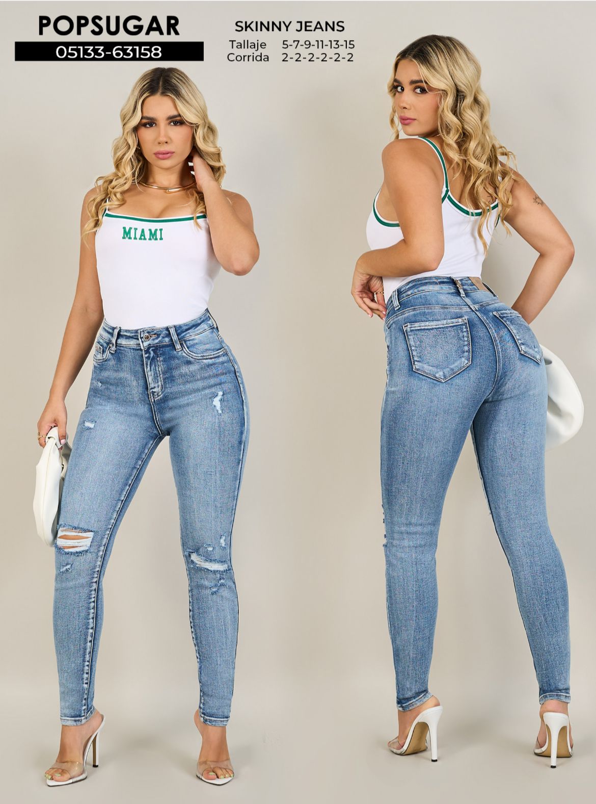 Jean Skinny Tiro Alto POPSUGAR – Ref. 05133-63158