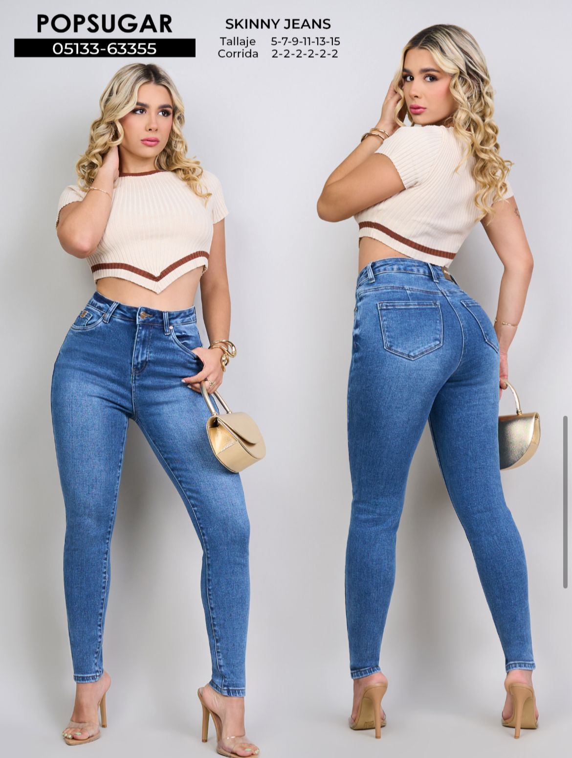 Jean Skinny Tiro Alto POPSUGAR – Ref. 05133-63355